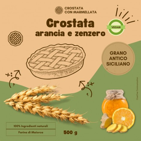 Crostata di arance e zenzero