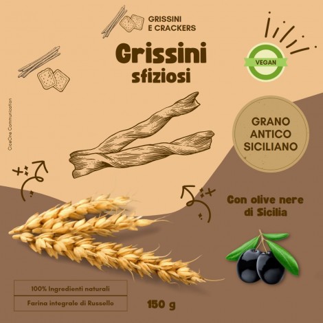 Grissini sfiziosi con olive di Sicilia